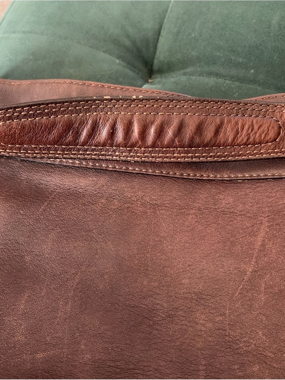 Coach Vintage Zoe Brown Leather Shoulder Bag Brass Hardware - Picture 3 of 16